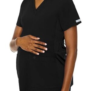 Med Couture Black Scrub Top